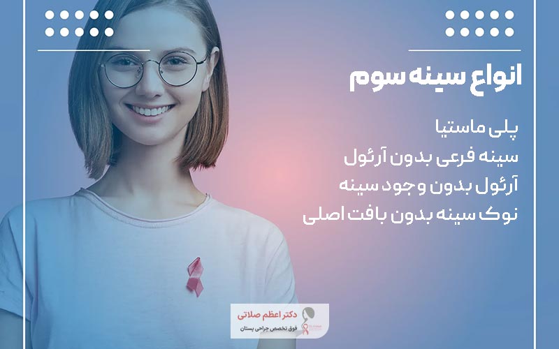 انواع سینه سوم یا پستان فرعی کدام است؟