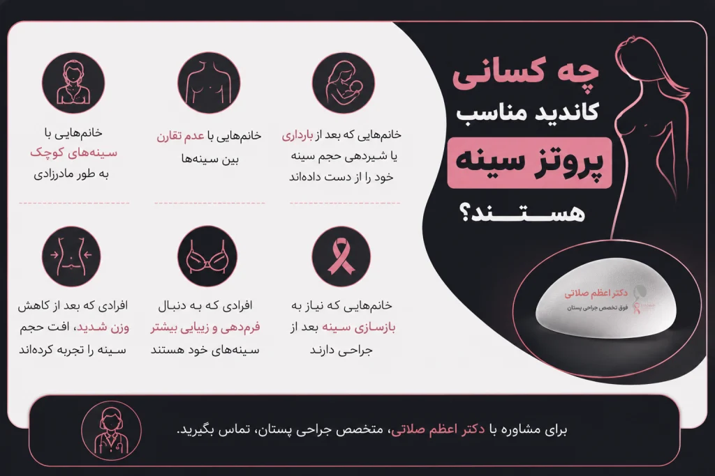 کاندید مناسب پروتز سینه