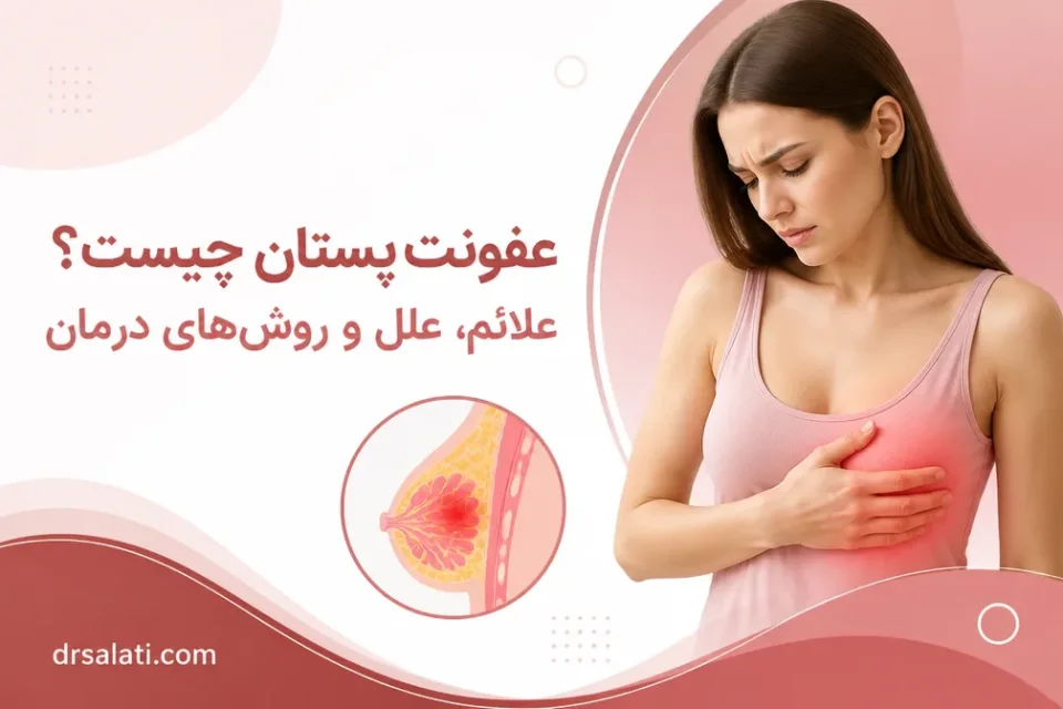 نمای توضیحی درباره عوارض عفونت پستان چیست