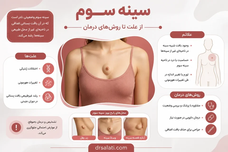 سینه سوم چیست؟ از علت تا روش های درمان